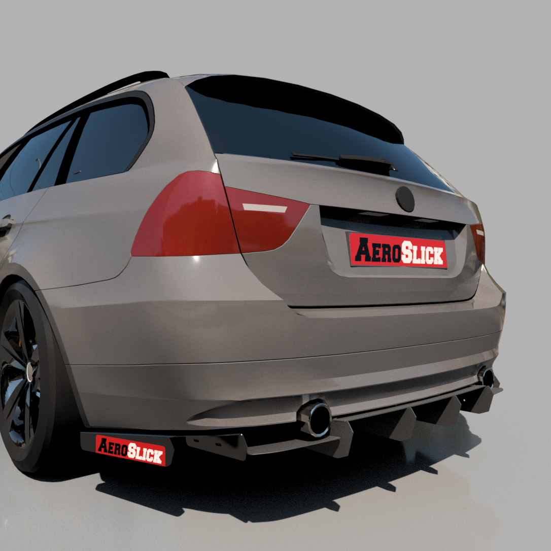 BMW rear diffuser, BMW E90/E91 Aluminium Diffuser, AeroSlick