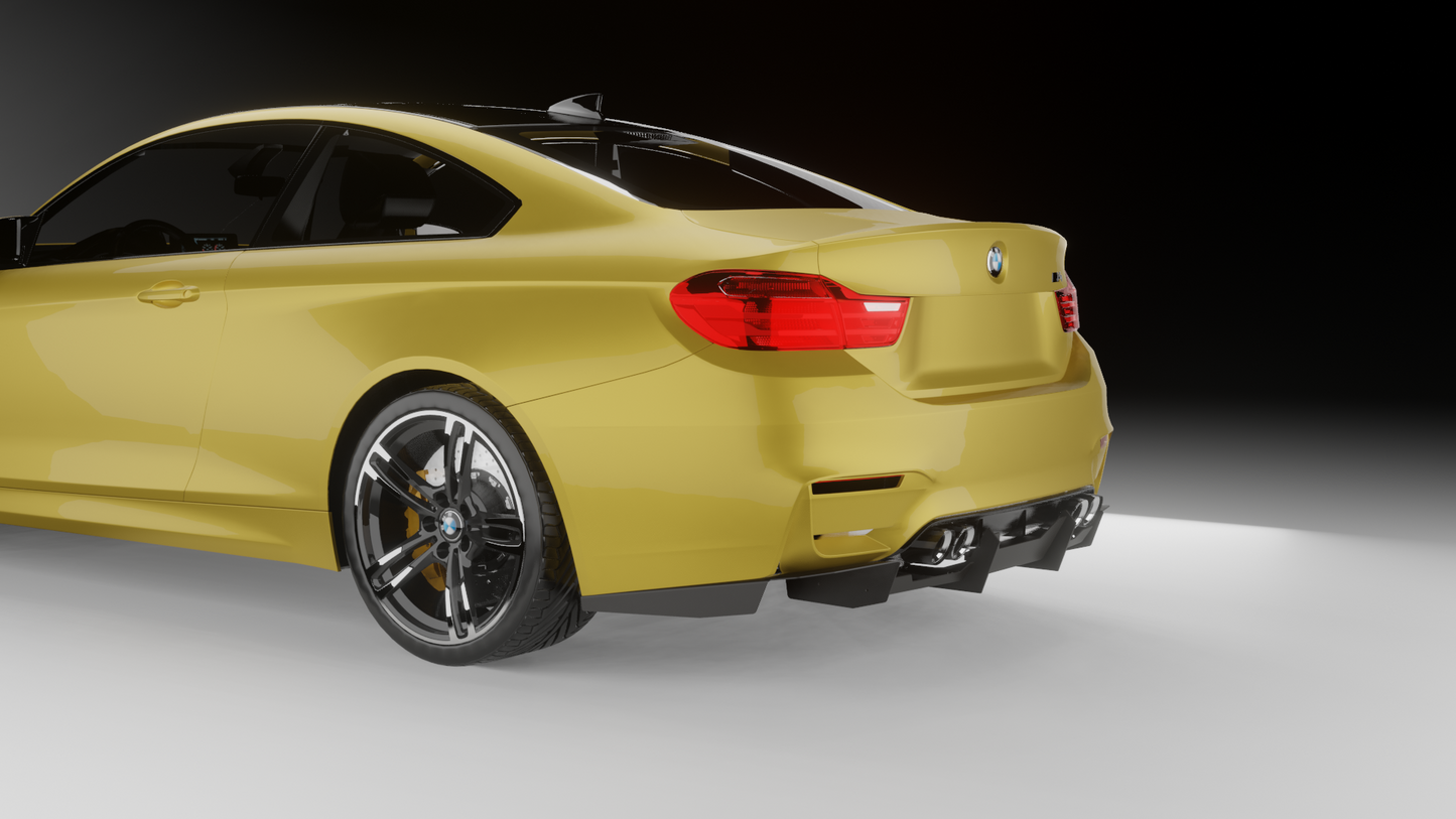 BMW M4 F82 aluminium diffuser