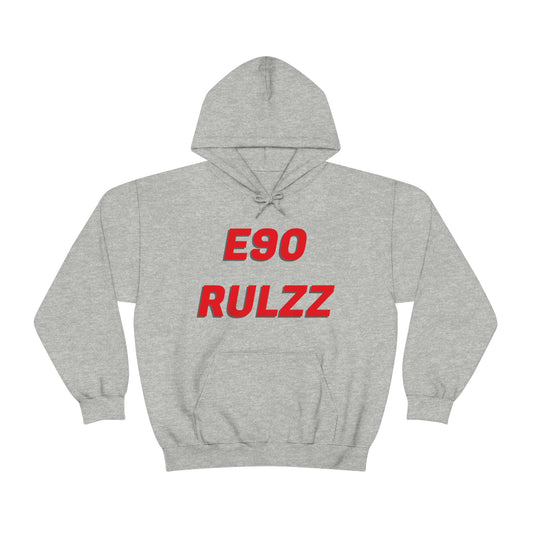E90 RULZZ Hooded Sweatshirt, Hooded Pullover Sweatshirt, AeroSlick