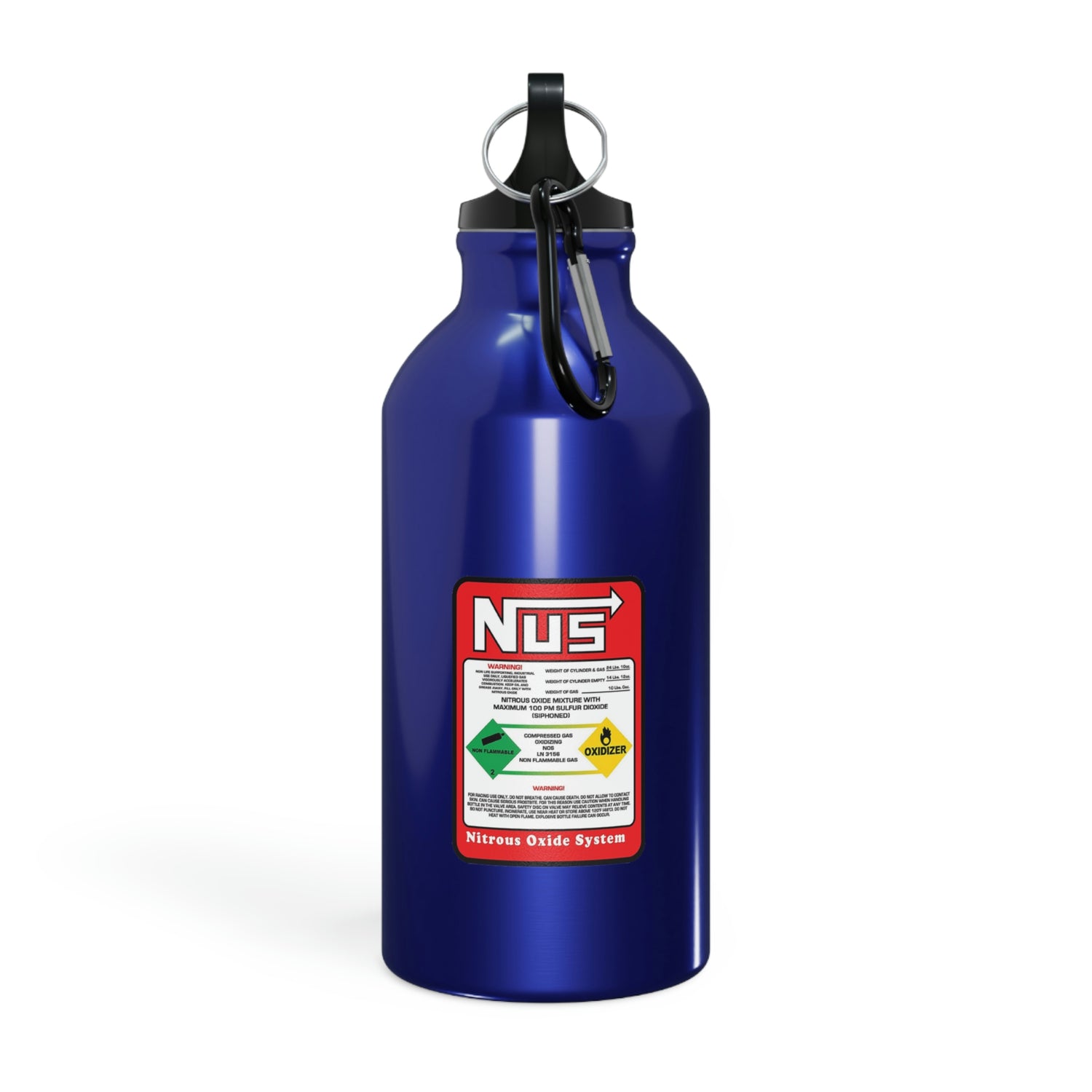 Nitrous Sports Water Bottle, Aluminum Water Bottle, AeroSlick