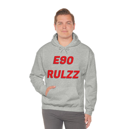 E90 RULZZ Hooded Sweatshirt, Hooded Pullover Sweatshirt, AeroSlick