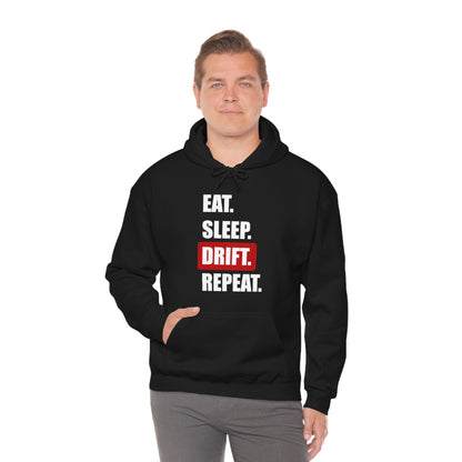 Eat Sleep Drift Repeat Hooded Sweatshirt