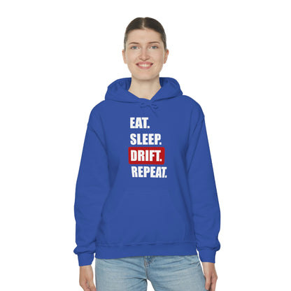 Eat Sleep Drift Repeat Hooded Sweatshirt