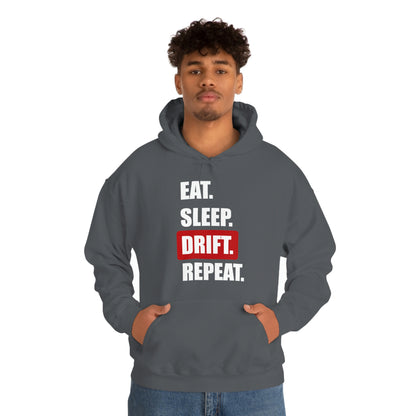 Eat Sleep Drift Repeat Hooded Sweatshirt