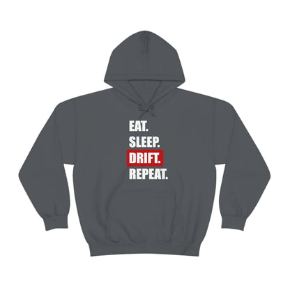 Eat Sleep Drift Repeat Hooded Sweatshirt