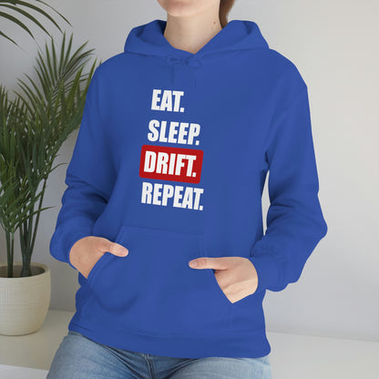 Eat Sleep Drift Repeat Hooded Sweatshirt