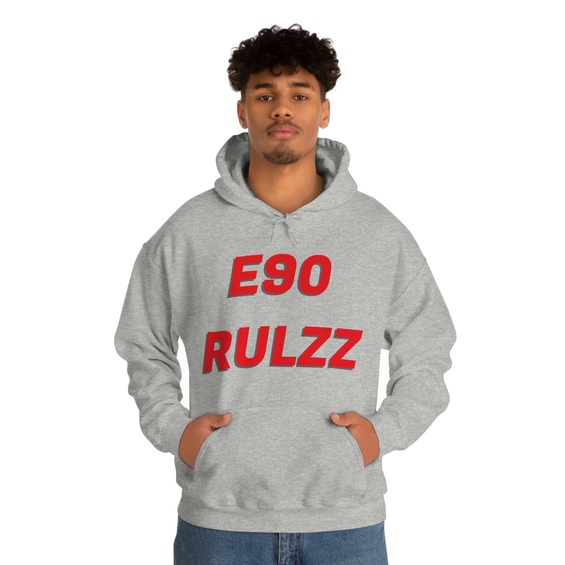 E90 RULZZ Hooded Sweatshirt, Hooded Pullover Sweatshirt, AeroSlick